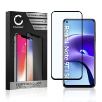 Screen Protector for Xiaomi Redmi Note 9T 5G Phone Screen Cover - 3D Full Cover 0,33mm Full Glue 9H Tempered Glass Smartphone Display Screen Guard Black