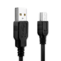 Câble Mini USB de 1m pour GPS Garmin Edge, Drive, DriveAssist, DriveSmart, Nüvi, Oregon, eTrex, GPSMAP transfert de données et charge 2A noir en PVC