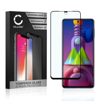 Screen Protector for Samsung Galaxy M51 (SM-515) Phone Screen Cover - 3D Full Cover 0,33mm Full Glue 9H Tempered Glass Smartphone Display Screen Guard Black