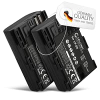 2x LP-E6 LP-E6N Batteri för Canon EOS 5D Mark II III IV EOS 5DS R EOS 60D 60Da 6D Mark II EOS 70D EOS 7D Mark II EOS 80D EOS R, 2000mAh Kamera-ersättningsbatteri med lång batteritid