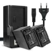 2x Batteri VW-VBD58 VW-VBD29 + Laddare för Panasonic HC-X1 HC-X1000 HC-MDH3 från CELLONIC