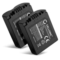 2x Batteri for Panasonic FZ18 FZ28 FZ30 FZ38 FZ50 FZ35 FZ8 FZ7 CGA-S006 CGR-S006 V-LUX 1 750mAh fra CELLONIC