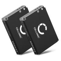 2x Batterie 1120mAh pour appareil photo Canon Powershot S110 S100 SX230 HS, SX220 HS, SX210 IS - Remplacement modèle NB-5L