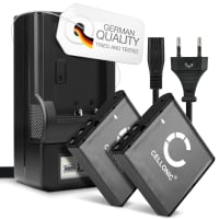 2x Batteri för Kodak PIXPRO AZ528, AZ421, AZ422, AZ521, AZ365, AZ525, AZ361, AZ527, LB-060 kamera med hög 950mAh kapacitet + laddare för uppladdningsbara kamerabatterier