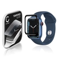 0,33mm Displayskydd / skärmskydd för Apple Watch 8 / 7 - 41mm smartwatch - 3D Full Cover 9H, Full Glue - skyddsglas för smartklocka, fitnessarmband, fitnesstracker