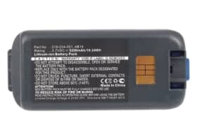 3.7V 318-034-001 Ersatz Akku für Intermec CK3 CK3A CK3C1 CK3N CK3N1 CK3R CK3X Ersatzakku 5200mAh, MDE Barcode Scanner Zusatzakku