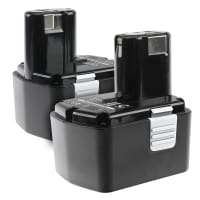 2x Batteri för Hitachi DS 14DVF3, WR 14DL, DV 14DL, WH 14DSL, UB 18D, G 14DL, DS 14DMR 14.4V 3300mAh NiMH från CELLONIC