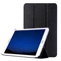 Flip Cover Tablethülle für Samsung Galaxy Tab S2 9.7 (SM-T810 / SM-T813 / SM-T815 / SM-T819) Tablet Schutzhülle mit Bumper und Ständer / Stankfunktion - Kunstleder schwarz Bookstyle Case Klapphülle faltbar - Touchpad Tasche / Hülle