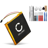 AEC353535 Batteria di ricambio per Beats Solo 2.0, Solo 3.0 350mAh + Set di strumento, pila sostitutiva per cuffie, apparecchi, headset, auricolari