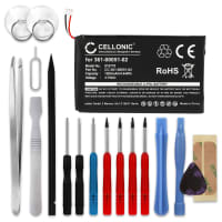 CELLONIC® GPS Batteri til Garmin Nüvi 150LMT 150T 2460LMT 2595LMT 2669LMT + 17pc GPS Tool Kit 361-00051-00 361-00051-01 361-00051-02 1200mAh GPS Battery Replacement