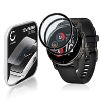 2x 0,33mm Displayskydd / skärmskydd för Garmin Venu 2 Plus smartwatch - 3D Full Cover 9H, Full Glue - skyddsglas för smartklocka, fitnessarmband, fitnesstracker