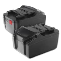 2x Batterij compatibel met Metabo BS18,BS 18 Li,SB 18 L,BS 18 LT BL, BS 18 LT, GA 18 LTX - 6.25455, 6.25468,6.25457, 6.25469 3Ah vervangende accu reservebatterij extra energie