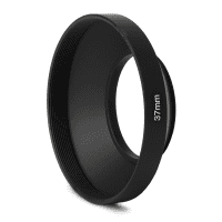 CELLONIC® 37mm Metall Solblender for objektiv, Motlysfilter, Solskjerm, Linse hette, Lens Hood