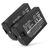 2x Batteri for Ring Intercom, Ring Stick Up Cam, Ring Spotlight Cam, Ring Video Doorbell 2 6400mAh fra CELLONIC