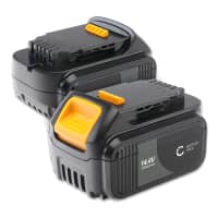 2x Batteria DCB142,DCB141, DCB140 per attrezzo Dewalt DCR020, DCR027, DCV82, DCR017,DCD730, DCR019 Affidabile batteria di ricambio da 4Ah ioni di litio senza effetto memoria per utensili Dewalt