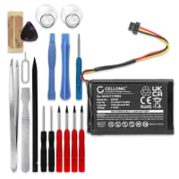 1x Batteri för TomTom Go 510, Go 520, Go 500, GO 930, Go Basic 6, Go 520 WIFI, Via 62, 4FA50, AHA11110004, P5, P6 (1100mAh, 3.7V) + Verktygsset 17 delar från CELLONIC