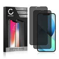 2x Screen Protector for Apple iPhone 13 Phone Screen Cover - Privacy Filter 0,33mm Full Glue 9H Tempered Glass Smartphone Display Screen Guard Black