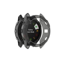 subtel® Schutzhülle für Garmin Fenix 6X / Fenix 6X Pro / Fenix 6X Pro Solar - 51mm Bumper Case für 360° Schutz v. Gehäuse u. Touch Bildschirm - Smartwatchcase, Hülle Protector, Transparent