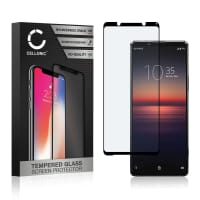 Vervangende screenprotector compatibel met Sony Xperia 1 II smartphone (3D Full Cover, 9H, 0,33mm, Full Glue)