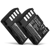 2x Batterie 1600mAh pour appareil photo Panasonic Lumix DMC-GH4, Lumix DMC-GH3 - Remplacement modèle DMW-BLF19 DMW-BLF19E DMW-BLF19PP