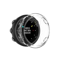 subtel Protective Case for Garmin Forerunner 45 Fitness Tracker GPS Smart Watch Cover Smartwatch Corner Edge Protector Bumper Case Frame - Crystal Clear