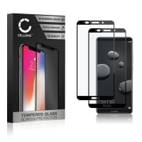 2x CELLONIC® Display Schutzglas kompatibel mit Huawei Mate 10 Pro Handyglas - 3D Full Cover 9H 0,33mm Full Glue schwarz - Handy Schutzfolie Displayschutz Glas Folie, Screen Protector Glass