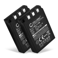 2x Bateria Olympus LI-10B LI-12B 1100mAh - , Batería recargable para camaras Olympus C-770 C-765 Ultra Zoom C-760 C-50 Zoom C-60 C-70 C-5000 C-7000 FE-200 Stylus 300