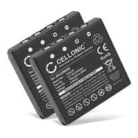 2x Batteri för HBC Radiomatic Eco, Linus 6, 4, Spectrum 1, 2, A, B, FBFUB09N, FUB 9NM 6V, FUB9NM, Micron 4, 6, Technos BA209000, BA209060, BA209061 (700mAh, 6V) från CELLONIC