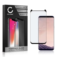 Panssarilasi puhelimeen Samsung Galaxy S8 Plus (SM-G955 / SM-G955F) - 3D Case-friendly, 9H, 0,33mm, Full Glue, Musta, CELLONIC®