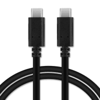 USB C Type C Kabel für Sony Xperia 1 II, III, Xperia 5 II, III, Xperia 10 II, III XZ2, XZ3, XZ1 Compact Handy Ladekabel - 1,0m 3A (PD-60W) PVC schwarz - Datenkabel für Smartphone