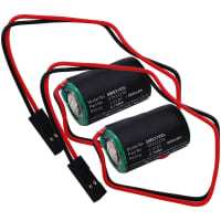 2x Batteri til Siemens Simatic S7-300, W79084-E1001-B2, Simatic S5-90U, Simatic S5-100U - 840D, MC2-BAT-AB, 575332TA, 6FC5247-0AA18-0AA0 (900mAh) Reservebatteri