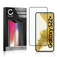 Skjermbeskytter glass Samsung Galaxy S22 Plus (3D Case-friendly, 9H, 0,33mm, Full Glue) Herdet Glass