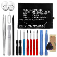 CELLONIC® Phone Battery Replacement for Huawei Honor 8x + 17-Tool Phone Repair Kit - HB386590ECW 3650mAh