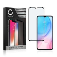 Screen Protector for Xiaomi Mi 9 Lite Phone Screen Cover - 3D Full Cover 0,33mm Full Glue 9H Tempered Glass Smartphone Display Screen Guard Black