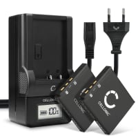 2x Batteri for Kodak EasyShare M763, M753, M893 IS, M863, M853, Kodak KLIC-7001, M340, M320 Kameraer 700mAh + Lader fra CELLONIC