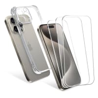 CELLONIC iPhone 15 Pro Max-fodral & 3x skärmskyddsset - 6,7