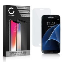 Panssarilasi puhelimeen Samsung Galaxy S7 (SM-G930 / SM-G930F) - 3D Full Cover, 9H, 0,33mm, Edge Glue, Läpinäkyvä, CELLONIC®