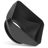 Ø 58mm Kamera Ø 58mm DV motljusskydd för video för Universal Ø 58mm – Plast filtergänga rektangel / kantigt / angular Motljusskydd från CELLONIC