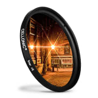 Star Filter for Ø 49mm (6 Point) Cross Filter, Starburst Effect