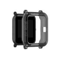 subtel Beskyttelsesdeksel for Amazfit Bip, Bip Lite, Bip S Fitness Tracker GPS Smartklokke Deksel Smartwatch Hjørne- og Kantbeskytter Støtfanger Ramme – svart