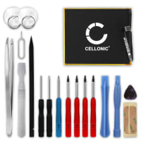 CELLONIC® Phone Battery Replacement for Motorola One Vision + 17-Tool Phone Repair Kit - SB18C43602, KR40 3200mAh