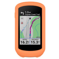 Coque Silicone orange pour GPS de vélo Garmin Edge Explore 2 - Cover Bumper de protection système de navigation vélo moto et autres sports