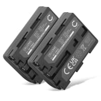 2x Batteri for Sony DSLR-A100 DSC-F828 F717 DSC-R1 S85 CCD-TRV118 HDR-HC1 SR1 GV-D1000 DCR-TRV350 TRV330 TRV340 PC110 - NP-FM55H 1600mAh Reservebatteri