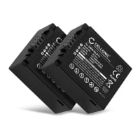 2x Batteri for Panasonic Lumix DMC-GF1, DMC-G2, DMC-G1 DMC-G10 DMW-BLB13 BLB13E BLB13GK BLB13PP Kameraer 1250mAh fra CELLONIC