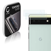 2x 9H Linsskydd / kameraskydd 0,33mm för Google Pixel 6 mobil-lins - Skyddar mobiltelefonens kameralins, Full Glue kamera-skyddsglas för smartphone