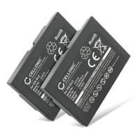 2x Batterie 1050mAh pour appareil photo Nikon Coolpix 2500, Coolpix 3500, Coolpix SQ - Remplacement modèle 9904 BP-NKL2 DDEN-EL2 EN-EL2 ENEL2