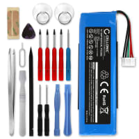Battery for JBL Charge 2, JBL Charge 2 plus, JBL Charge 3 (2015) 6000mAh + Tool-kit from CELLONIC