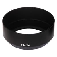 CELLONIC® HN-24 Lens Hood for Nikon AF Nikkor 70-210mm 1:4, Nikkor 70-210mm 1:4-5.6, Nikkor 75-300mm 1:4.5-5.6 Metal Screw-in Cylindrical / Round Sun Shade
