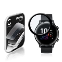 Screenprotector compatibel met Honor Magic Watch 2 (42mm) smartwatch (3D Full Cover, 9H, 0,33mm, Full Glue) fitness