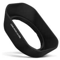 LH-55b Camera Lens Hood for Olympus M.Zuiko Digital ED 9-18mm 1:4,0-5,6 - Plastic Bayonet Square Lens Shade from CELLONIC